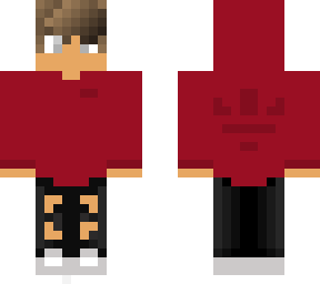 dark red hoodie