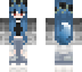 edit blue wolf girl