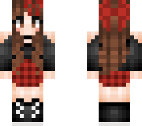 girl with bow and skirt
