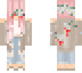 halloween girl with pink hair pqije