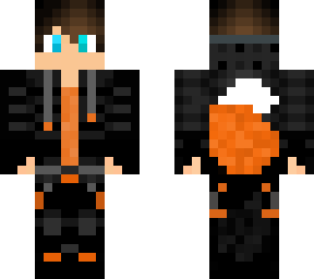 halloween orange wolf boy