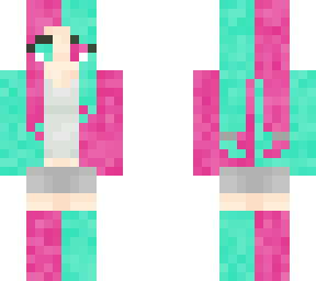pink/mint girl