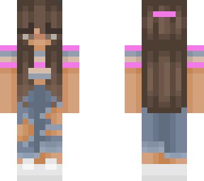 a random person in pink