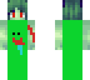bleading zombie girl in a suit