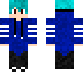 blue hoodie