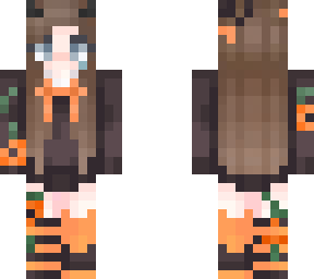 halloween sad girl with horns and flowers
