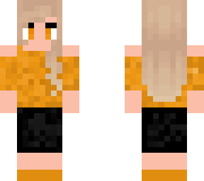 orange cute shirt girl