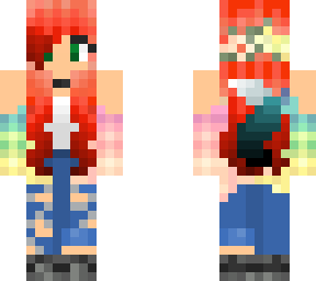red haired wolf girl