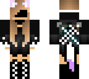 wolf girl with mask!(edit of a skin!)