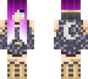 halloween witch with purple hair
