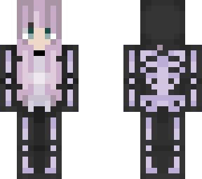 purple skeleton onesie