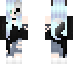 skeleton wolf girl