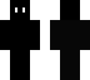 black or white