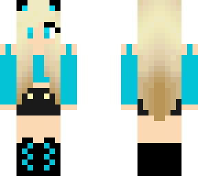 blue cat girl