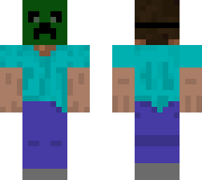 steve with creeper mask