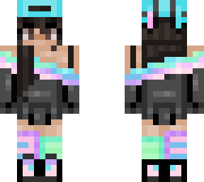 colourful girl skin!