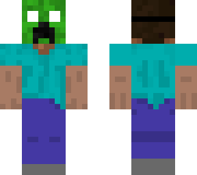 herobrine with creeper mask