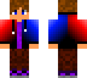 red & blue jacket