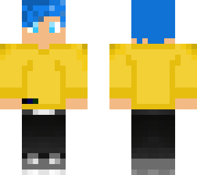 blue hair man