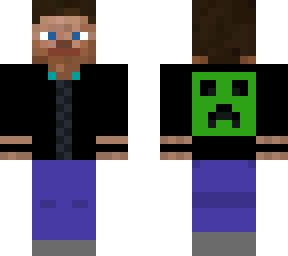 steve with creeper jacket