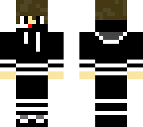 white and black hoodie (new)