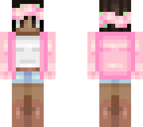 0ddle's pink flower and jacket outfit