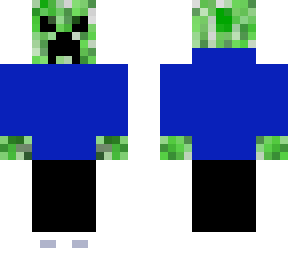 angry creeper in a blue jacket