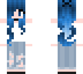 blue haired girl