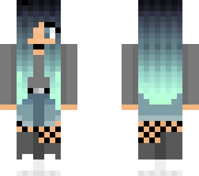 blue haired girl