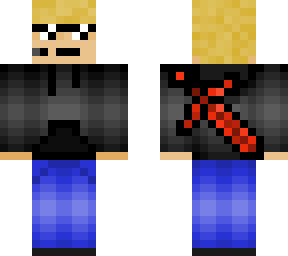 cool dude with lava sword