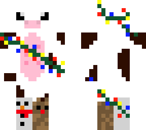cow skin (christmas) *edit added socks :)