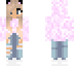 cute black and pink girl original!