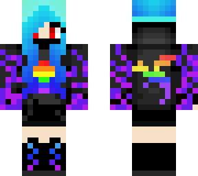 cute psycho rainbow girl