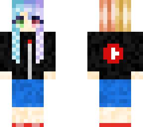 female youtube employee with rainbow hair