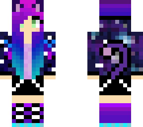galaxy cat girl edit