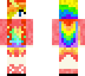 the rainbow cloud girl