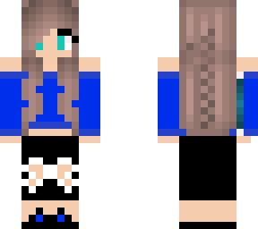 blue teen girl