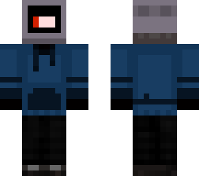 computer head- blue-battery low
