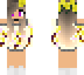 girl with yellow flowers