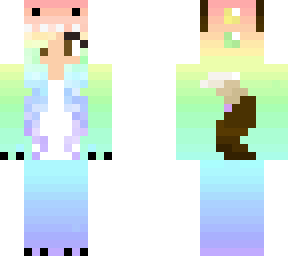 ombre rainbow onzie wolf girl