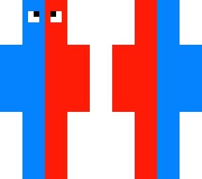 red and blue