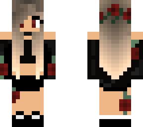 red rose girl