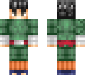 rock lee without upper layer eye brows