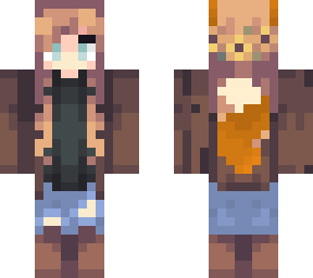 fall fox girl