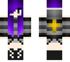 purple haired version of female zane