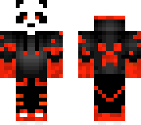 red and black panda