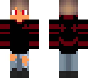 red and black halloween skin(male)