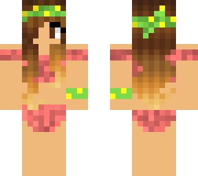 summer bathing suit/ swim suit pink and green bikini