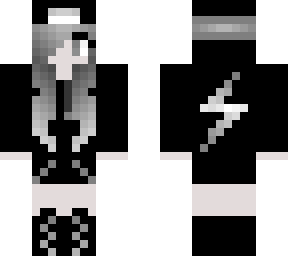 black and white