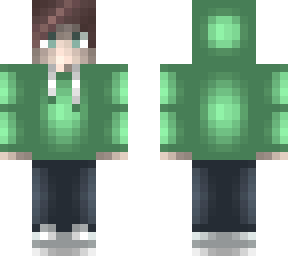 green hoodie
